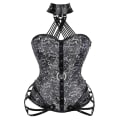 Miniatyrbild 1 av 5: Midjetränare Shapewear Toppar Damkläder Underkläder Sexig Korsett grey S