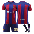 Miniatyrbillede 1 af 2: 23-24 Barcelona hjemme uden nummer sokker trøje no number socks M