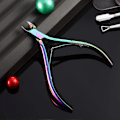 Miniatyrbild 4 av 5: 3-pack Nagelbandsklippare Nagelbandstång Spetsblad Nagelbandstrimmer Rostfritt Stål Nagelklippare (Regnbåge)