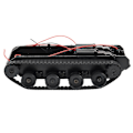 Miniatyrbillede 2 af 5: Rc Tank Smart Robot Tank Bil Chassis Kit Gummi Bælte Crawler Til 130 Motor Diy Robot Legetøj Til Børn