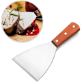 Miniatyrbillede 3 af 5: Grill Skraber Stegeplade Rustfrit Stål Kommerciel Kvalitet 8 1/4 Tommer Teppanyaki