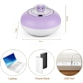 Miniatyrbild 2 av 4: Söta Luftfuktare för Hem Sovrum 300 ML Mini Luftfuktare med Timer Automatisk Avstängning, 2 Dimlägen