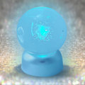 Miniatyrbillede 4 af 5: LED Lysbase Sølv Elf Farverig Lampe Lysende Holder Krystal Kugle Display Stand