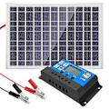 Miniatyrbilde 1 av 5: 30W 12V Solcellepanel Batterilader + 40A Kontroller for Bobil, Bil, Båt, Hjem, Camping