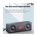 Pikkukuva 4 / 5: Kannettava FM-radio langaton Bluetooth 5.0 TWS -kaiutin Mini MP3-musiikkisoitin tukee TF-korttia U-levyä U