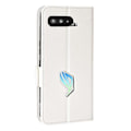Miniatyrbillede 3 af 5: Kompatibel med Asus ROG Phone 5 / ROG Phone 5s / ZS676KS / ZS673KS Litchi Tekstur PU Læder Telefon Cover Magnetisk Lukning Wallet St White