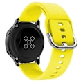 Miniatyrbillede 1 af 5: 20 mm firkantet spænde silikone smart watch rem kompatibel med GarminMove Luxe/Move Style/Move 3 Yellow