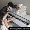 Miniatyrbild 4 av 5: 2-pack notklämmor notbladshållare pianonotklämmor notklämmor för piano keyboard stativ