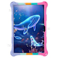 Miniatyrbilde 2 av 5: Kompatibel med Galaxy Tab A8 10.5 (2021) Fidget Sensorisk Silikon Boble Angst Stress Reduserende Leker Anti-skli Tekstur Nettbrettdeksel Pink