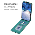 Miniatyrbillede 3 af 5: BF30 Kompatibel til Samsung Galaxy A35 5G Etui Kortholder Vertikal Flip Læder Cover Green