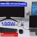 Pikkukuva 4 / 5: Kaksisuuntainen USB C -kytkinjakaja 8K USB C -kytkin KVM 8K 60Hz 4K 144Hz -video useille lähteille