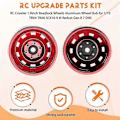 Pikkukuva 4 / 5: RC Crawler 1.9 tuuman Beadlock Vanteet Alumiinivannenapa 1/10 TRX4 TRX6 Axial SCX10 II III Redcat Gen 8 7 D90
