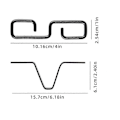 Miniatyrbilde 1 av 5: Takrennerenneadapter for regnkjetting, svart V-formet regnkjettingadapter med S-formet krok, regnkjettingkrok fo