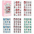 Miniatyrbild 1 av 5: Förpackning med 120 st Barns Lösnaglar Tryck Söta Förlimmade Full Täckning Akryl Nagel Tip Kit 6