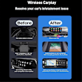 Miniatyrbilde 5 av 5: Bil USB Ai Boks 2-i-1 Trådløs Carplay Android Auto Adapter Bil Smart Ai Boks Bil Kablet CarPlay til Wi