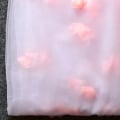 Miniatyrbilde 1 av 5: Brudekjole 3D Blomster Brudeslør Rosa Katedral Slør med Blush Myk Drapering Slør Spredte Blonde Blomster Applikasjoner White 200cm
