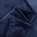 Miniatyrbillede 4 af 5: Fleece Sofatæppe 130x150 - Vinter Sofaplaid, Marineblå Flanell Sofatæppe 1 Person Blødt og Varmt