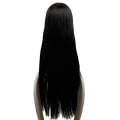 Pikkukuva 3 / 5: Kakegurui Yumeko Jabami Cosplay Peruukit 100cm Anime Musta Pitkä Suora Lämmönkestävä Synteettinen Hiukset Perucas Cosplay Puku Peruukki