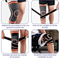 Miniatyrbild 4 av 5: Knäskydd, Justerbart Knäskydd, Knäskydd för Patella och Ligament, Kompressionsknäskydd, Knä Osteo