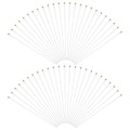 Pikkukuva 2 / 3: 50 kpl Muovinen Lipputanko DIY Muoviset Lipputangon Tikut Lipputangon Vaihto Kouluun Toimistoon-FCY
