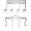 Miniatyrbild 1 av 5: 2-pack notklämmor notbladshållare pianonotklämmor notklämmor för piano keyboard stativ