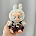 Miniatyrbild 1 av 5: Original Andra Generationens Labubu Monster Have A Seat Serie Söt Docka Klädleksak Ornament Endast Kläder Söt Dockleksak Present-Labubu 15