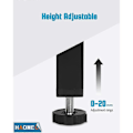 Pikkukuva 2 / 5: Metalliset ruuvattavat sängynjalat, universaalit huonekalujalat, säädettävä korkeus: 20cm(+2cm), neliö 3x3,5cm, 4kpl TJM