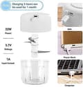 2025 Lämplig Mini Elektrisk Hackare, 250ML Mini Mixer Köttkvarn, Elektrisk Morotsrivare Grönsakshackare Multi