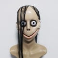 Miniatyrbild 4 av 5: Halloween skräck långt hår MO MO rolig mask V-formad mask med hår kvinnlig spöke rollspel MO mask