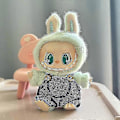 Miniatyrbild 1 av 5: Original Andra Generationens Labubu Monster Have A Seat Serie Söt Docka Klädleksak Ornament Endast Kläder Söt Dockleksak Present-Labubu 23
