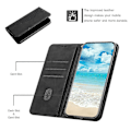Miniatyrbillede 3 af 4: Oppo A94 5g Cover Premium Magnetisk Læder Folio Etui Coque - Sort
