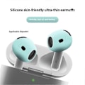 Miniatyrbillede 3 af 5: Kompatible ørepropper til AirPods 4, udskiftning, ultratynde silikone ørepropper Transparent