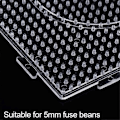 Miniatyrbillede 4 af 5: 20 STK Store Sikkerhedsperleplader Firkantede Plastikperleplader 5mm Klare Sikkerhedsperleplader Plastik Me