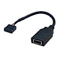 Miniatyrbillede 1 af 5: USB 9PIN til Type-C Frontpanelkabel USB 9PIN til TYPE-E KEY-A Adapterkabel USB Frontpanel Adapterkabel