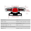 Miniatyrbillede 4 af 5: Elcykel 36V 48V Forlygte Forlygter Baglygter Bag Advarselslys LED Nat Spotlight Forlygte