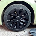 Miniatyrbillede 2 af 5: Model 3 Hjulkapsel 18 Tommer, Hubkapsel Fuld Dækning Udskiftningstilbehør til Model 3 - Mat Sort (Højre)