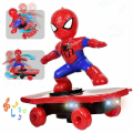 Miniatyrbilde 3 av 5: 360 Tumler Elektrisk Spiderman Skateboard Leke for Barn