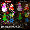 Miniatyrbilde 4 av 5: Scene LED Snøfnugglys Hvit Snøstormprojektor Julestemning Høytidsfest Spesielle Laserlamper Utendørs Innendørs Dekor AU Plug