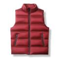 Miniatyrbillede 2 af 5: Herre Vest Jakke Efterår Vinter Tøj Mandlig Ærmeløs Vest Red 4XL