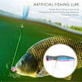 Miniatyrbillede 3 af 5: 1 stk. popper fiskeri 3d med trekroge 12cm 42g topwater hårdt lokkemiddel blød plast isca kunstig f