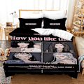 Miniatyrbilde 1 av 3: B17 Blackpink 3D-printet sengesett dynetrekk dynetrekk putetrekk barnegave AU DOUBLE 180x210cm