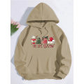 Miniatyrbillede 2 af 5: Juleprint Sweatshirts Mode Karneval Fest Kvinde Tøj Casual Sweatshirt Sjovt Mønster Fest Dame Hættetrøjer Gray XL