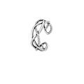 Miniatyrbild 1 av 4: Silverfärgad tumring för dam och herr, justerbar keltisk knut, smiley silverring set, present