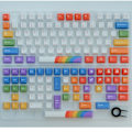 Miniatyrbillede 1 af 5: 129-tasters cherry profil PBT keycaps Rainbow