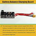 Miniatyrbillede 4 af 5: Whoop Series Board Balance Ladeplade 6 Port 1S LIPO Batteri XT60 Input til PH2.0 BT2.0 1S FPV
