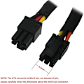 Pikkukuva 4 / 5: HDD SATA Virtajohto Oikeakulmainen SATA 15 Pin X2 - Mini 6 Pin ATX Adapteri 3653 3650 -sarjan Comp-laitteille