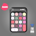 Miniatyrbild 1 av 5: 308I Trådlöst Tangentbord 18/84 Tangenter Runda Tangenthattar Bluetooth Tangentbord Portabelt 2.4GHz Numeriskt Tangentbord Mini Mix Black