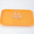 Miniatyrbilde 3 av 5: 45x35cm Rektangulært Fast Food Brett Hotell Restaurant PP Serveringsbrett, Størrelse L (BPA-fritt, Ikke FDA-sertifisert) Orange