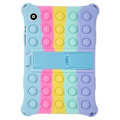 Miniatyrbild 3 av 5: Kompatibel med Galaxy Tab A8 10.5 (2021) Fidget Sensorisk Silikon Bubbla Ångest Stress Relief Leksaker Halkfri Textur Tablet Skydd LightBlue