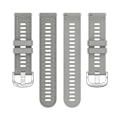 Miniatyrbilde 4 av 5: Kompatibel med Garmin Forerunner 255 / Vivoactive 4 Kryssstripet Design 22mm Universell Klokkereim Silikon Erstatningsarmbånd LightGrey